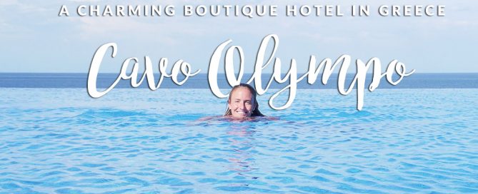 If you want an affordable luxe boutique hotel in Plaka, Greece you'll find it here. This Cavo Olympo review has images of the whole property and food.