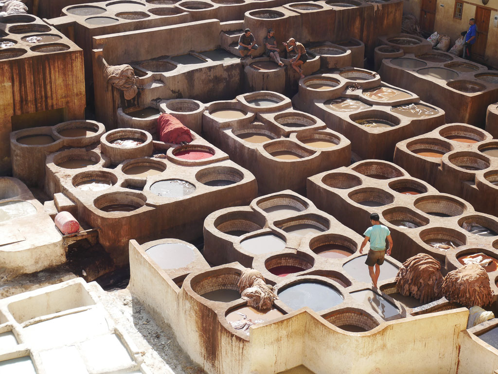 2 week morocco itinerary fes tanneries