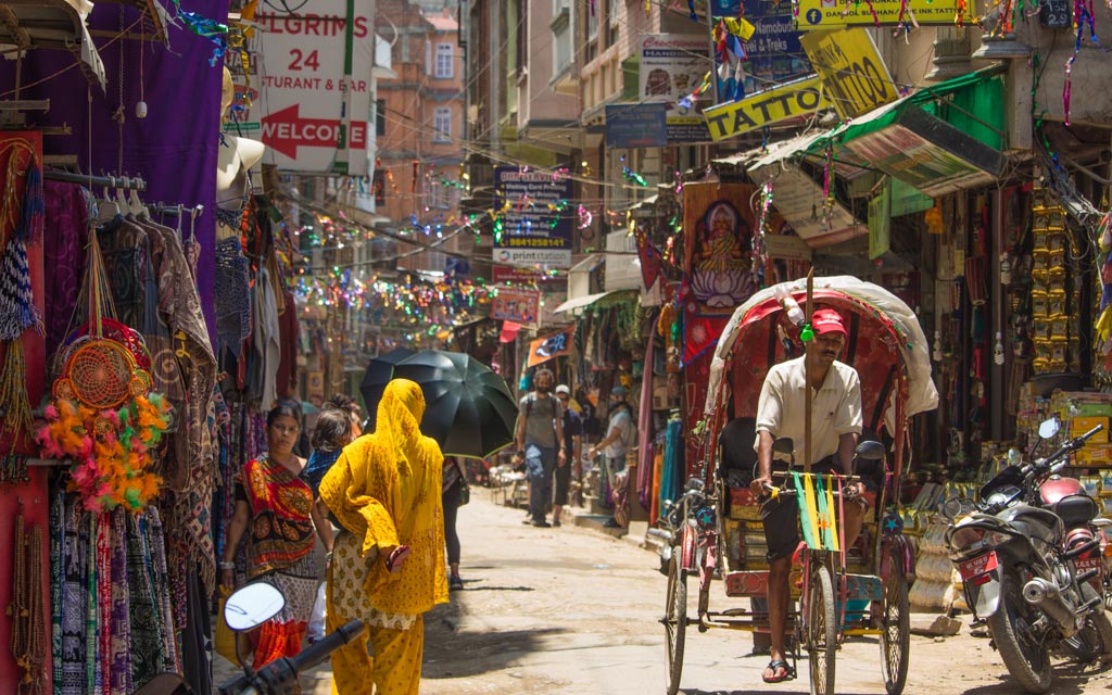 The streets of Thamel, Kathmandu