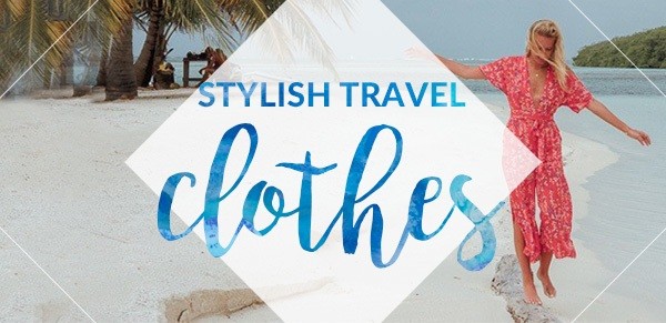 Stylish Travel Clothes Rectangle